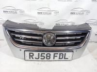 Решетка радиатора Passat CC 2008-2017 ДО 2013 ГОДА С ОТВ ПОД ПАРКТРОНИК   3C8853651QGRU