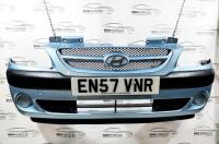 Бампер передний Hyundai Getz (рест голубой) 865111C300