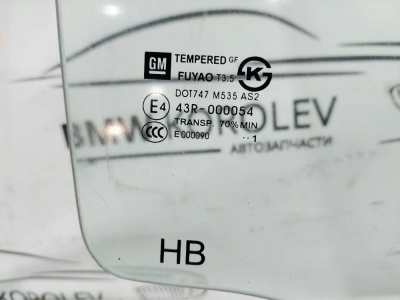 Стекло двери задней правой Cruze 2009-2016 ХЕТЧБЭК    96846026