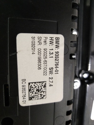 Блок управления магнитолой и климатом F10 61319328425