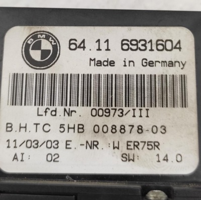 Панель управления климатом BMW 3 E46 E46 64116931604