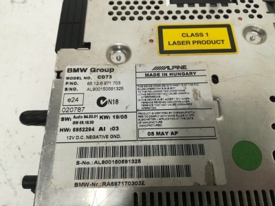 Магнитола E90 Professional (Alpine CD)  65126971703