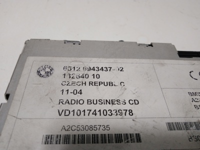Радиоприемник BMW Business CD  X3E83 65126943437