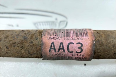 Полуось передняя правая Cruze 2009-2016 1.6 F16D3 АКПП    13334700