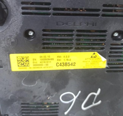 Плафон салонный 5-serie F10/F11 2009-2016 (ПЕРЕДНИЙ 61319276230)  61319276230