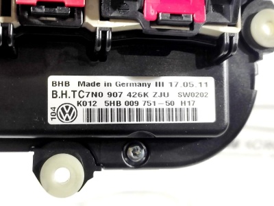 Блок управления печкой VW Golf VI (2008-2013)  7N0907426K