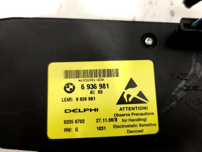 Переключатель управления сиденья левый E92 61316936981