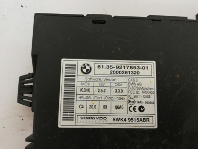 Блок управления CAS  E90 61359395657