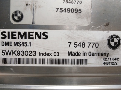 Блок управления ДВС X3E83 12147548772