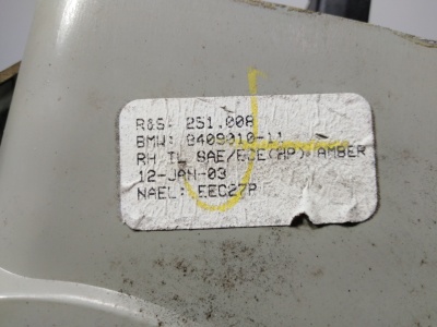 Фонарь задний правый X5 E53 дорест.  63218409010