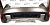 Бампер задний PORSCHE CAYENNE 958 (ПОД ПАРКТРОНИК 95850541110G2X)  95850541110G2X
