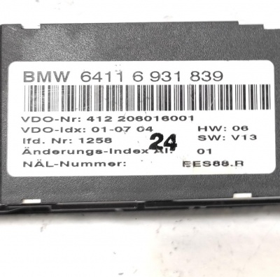 Панель управления кондиционера E46 E46 64116931839