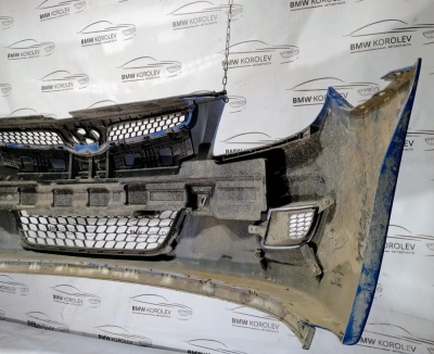 Бампер в сборе передний (синий, до рест) I30 865112R000