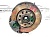 Кулак поворотный левый (в сборе) VW Golf VI (2008-2013)  1K0407255T