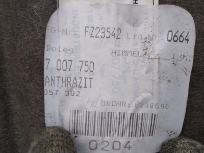 Потолок черный E46  51447007750